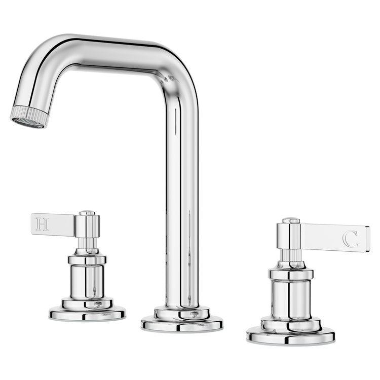 Lavatory Faucet Winter Park Widespread 8 to 15 Inch Spread 2 Lever ADA WaterSense/CALGreen Polished Chrome 1.2 Gallons per Minute Deck Push and Seal 3 Hole - Image 1
