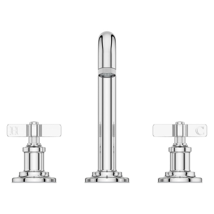 Lavatory Faucet Winter Park Widespread 8 to 15 Inch Spread 2 Cross ADA WaterSense/CALGreen Polished Chrome 1.2 Gallons per Minute Deck Push and Seal 3 Hole - Image 3