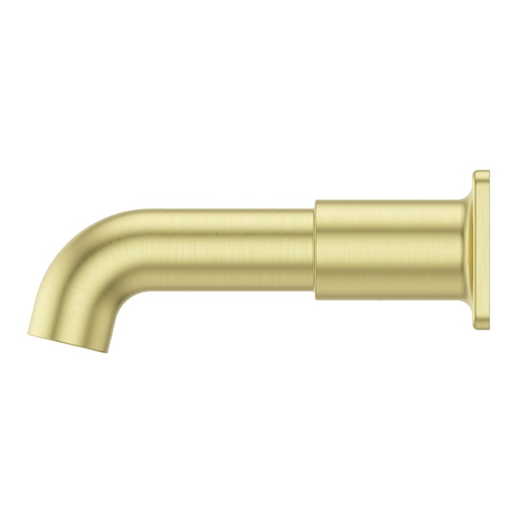 Tub Spout Transitional Square Non-Diverter Brushed Gold Metal 1/2-14 Inch NPT - Image 2