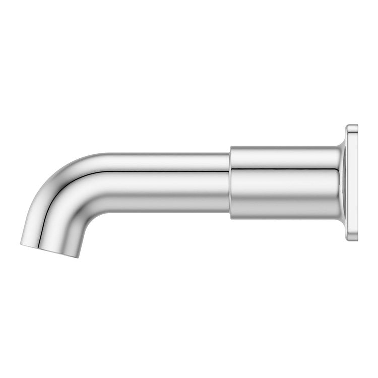 Tub Spout Transitional Square Non-Diverter Polished Chrome Metal 1/2-14 Inch NPT - Image 2