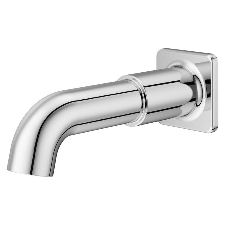 Tub Spout Transitional Square Non-Diverter Polished Chrome Metal 1/2-14 Inch NPT - Image 1