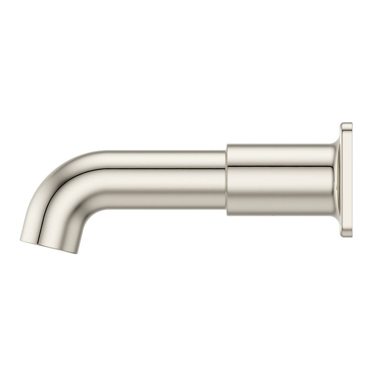 Tub Spout Transitional Square Non-Diverter Polished Nickel Metal 1/2-14 Inch NPT - Image 2