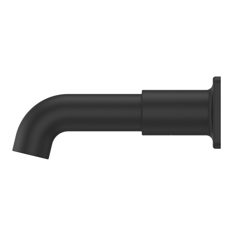 Tub Spout Transitional Square Non-Diverter Spot Defense Matte Black Metal 1/2-14 Inch NPT - Image 2
