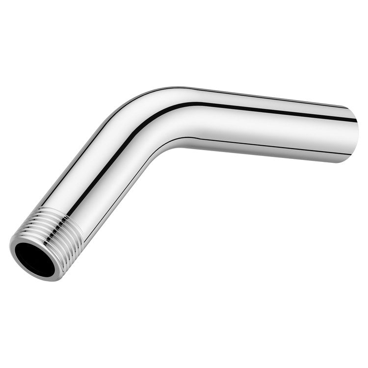Shower Arm Curved Less Flange Polished Chrome 6 Inch Brass Wall