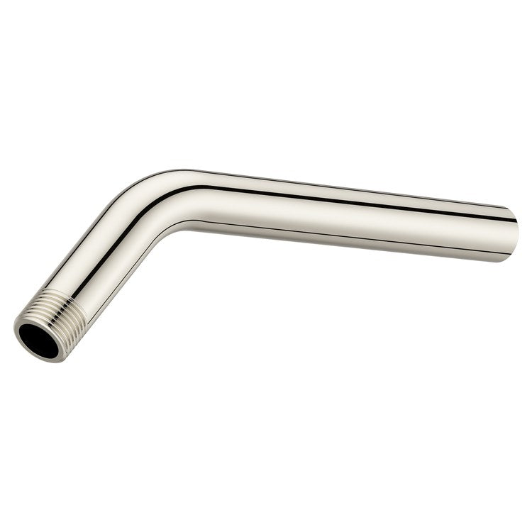Shower Arm Curved Less Flange Polished Nickel 9 Inch Brass Wall