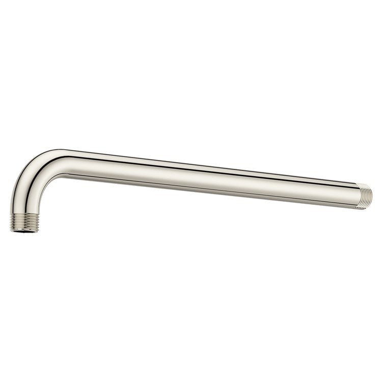 Shower Arm Straight Less Flange Polished Nickel 14 Inch Brass Wall - Image 1