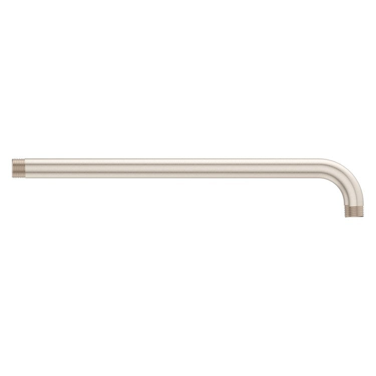 Shower Arm Straight Less Flange Brushed Nickel 14 Inch Brass Wall - Image 3