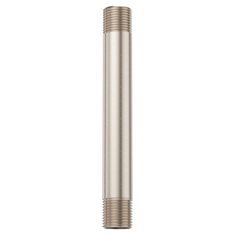 Shower Arm Less Flange Brushed Nickel 6 Inch Brass Ceiling - Image 1