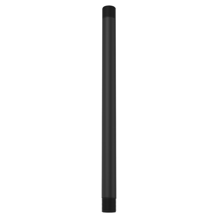 Shower Arm Less Flange Matte Black 12 Inch Brass Ceiling - Image 1