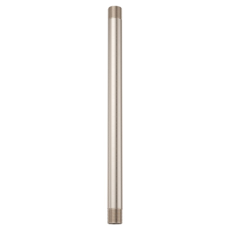 Shower Arm Less Flange Brushed Nickel 12 Inch Brass Ceiling - Image 1