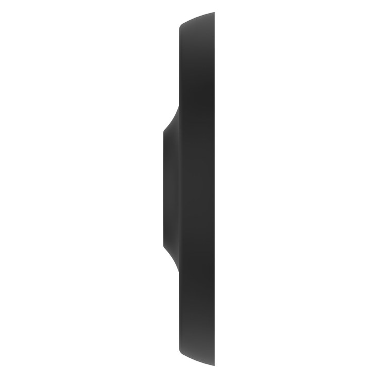 Shower Arm Flange Transitional Round Matte Black 2-3/4 Inch Metal - Image 2