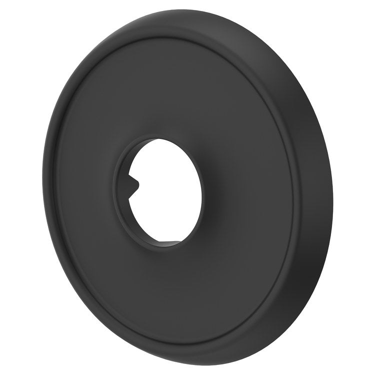 Shower Arm Flange Transitional Round Matte Black 2-3/4 Inch Metal