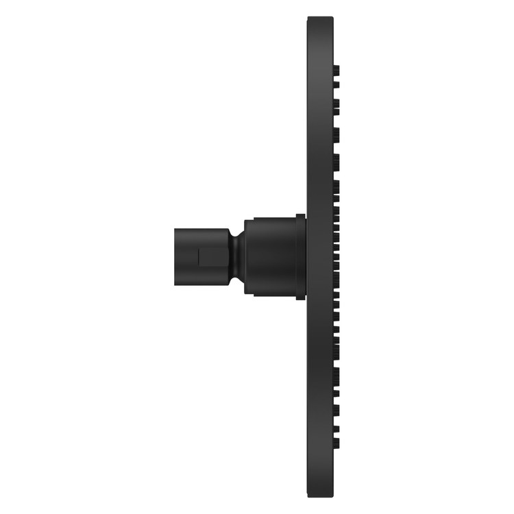 Showerhead 1 Functions Modern Raincan Matte Black 7-7/8 Inch 1.75 Gallons per Minute Round for 1/2 IN Shower Arm - Image 2