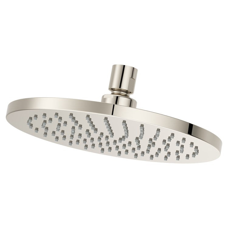 Showerhead 1 Functions Modern Raincan Polished Nickel 7-7/8 Inch 1.75 Gallons per Minute Round for 1/2 IN Shower Arm - Image 1
