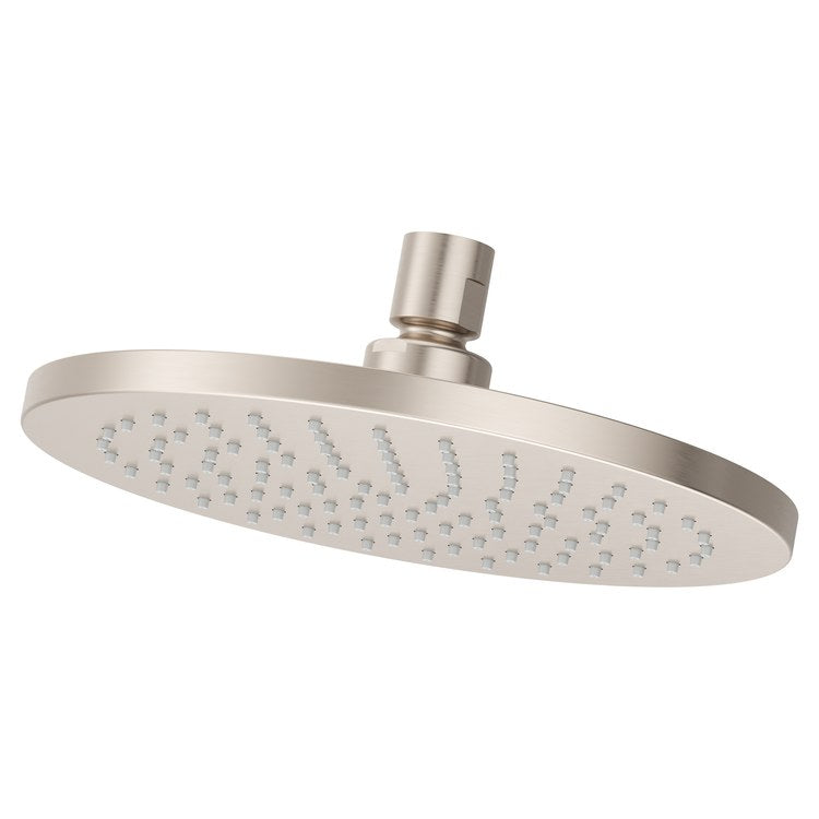 Showerhead 1 Functions Modern Raincan Brushed Nickel 7-7/8 Inch 1.75 Gallons per Minute Round for 1/2 IN Shower Arm - Image 1