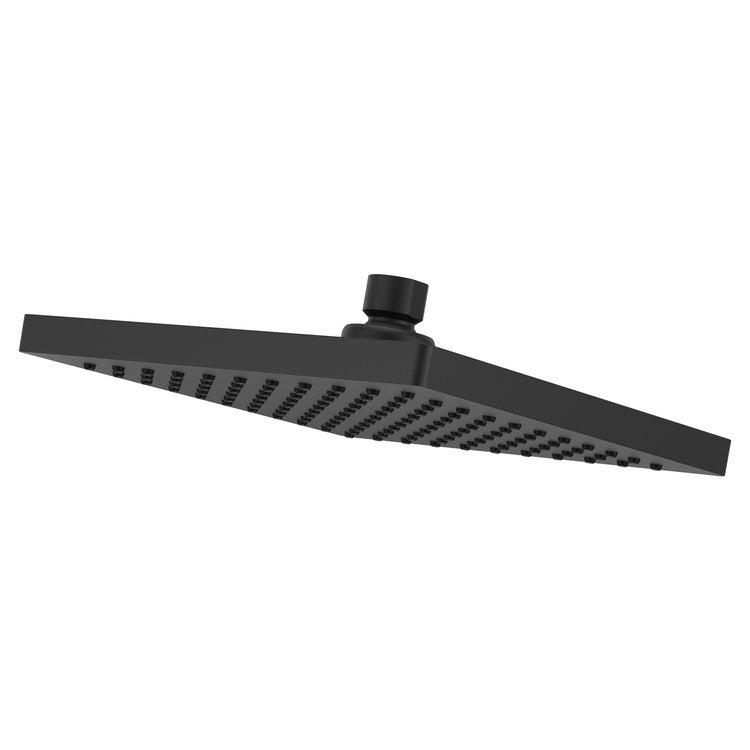 Showerhead 1 Functions Modern Raincan Matte Black 7-15/16 Inch 1.75 Gallons per Minute Square Ceiling/Wall for 1/2 IN Straight Shower Arm - Image 1
