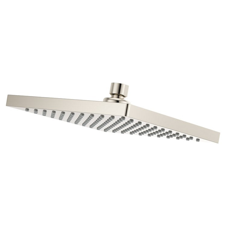 Showerhead 1 Functions Modern Raincan Polished Nickel 7-15/16 Inch 1.75 Gallons per Minute Square Ceiling/Wall for 1/2 IN Straight Shower Arm - Image 1