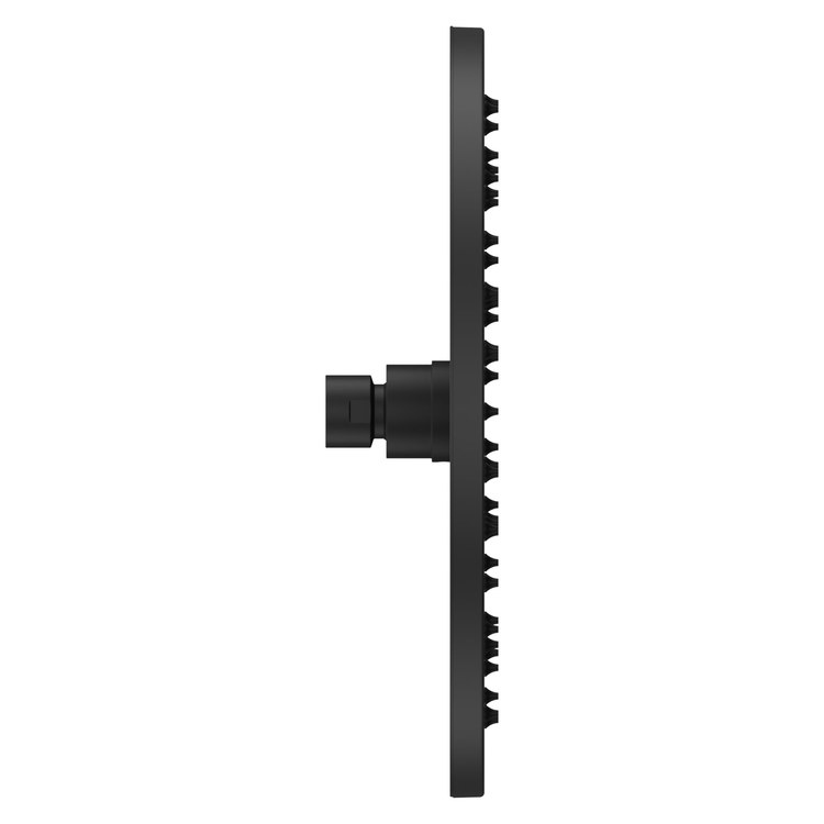 Showerhead 1 Functions Modern Raincan Matte Black 10 Inch 1.75 Gallons per Minute Round Ceiling/Wall for 1/2 IN Straight Shower Arm - Image 2