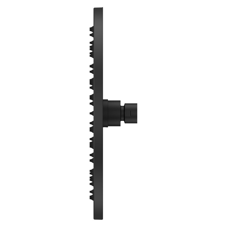 Showerhead 1 Functions Modern Raincan Matte Black 10 Inch 1.75 Gallons per Minute Round Ceiling/Wall for 1/2 IN Straight Shower Arm - Image 3