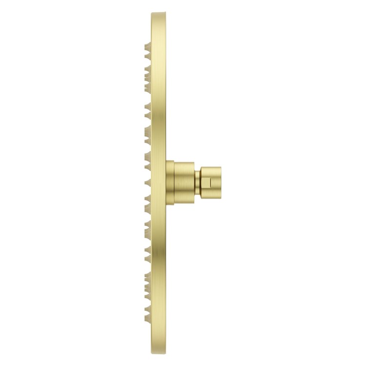 Showerhead 1 Functions Modern Raincan Brushed Gold 10 Inch 1.75 Gallons per Minute Round Ceiling/Wall for 1/2 IN Straight Shower Arm - Image 2