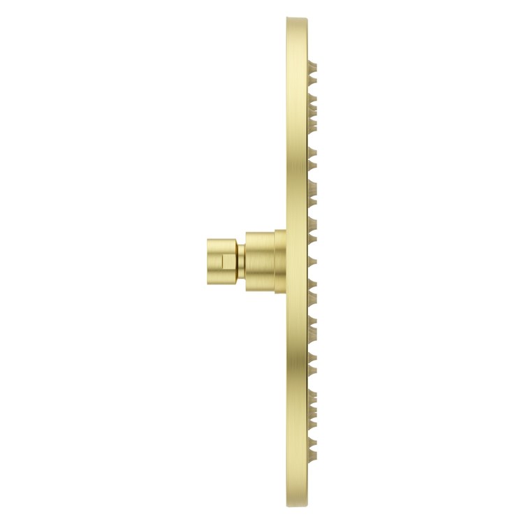 Showerhead 1 Functions Modern Raincan Brushed Gold 10 Inch 1.75 Gallons per Minute Round Ceiling/Wall for 1/2 IN Straight Shower Arm - Image 3