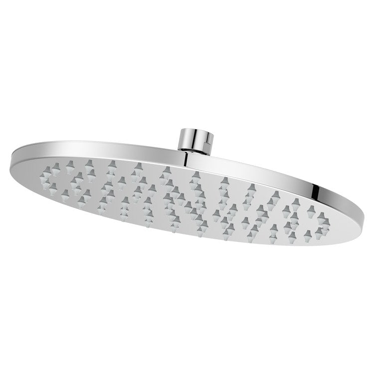 Showerhead 1 Functions Modern Raincan Polished Chrome 10 Inch 1.75 Gallons per Minute Round Ceiling/Wall for 1/2 IN Straight Shower Arm - Image 1