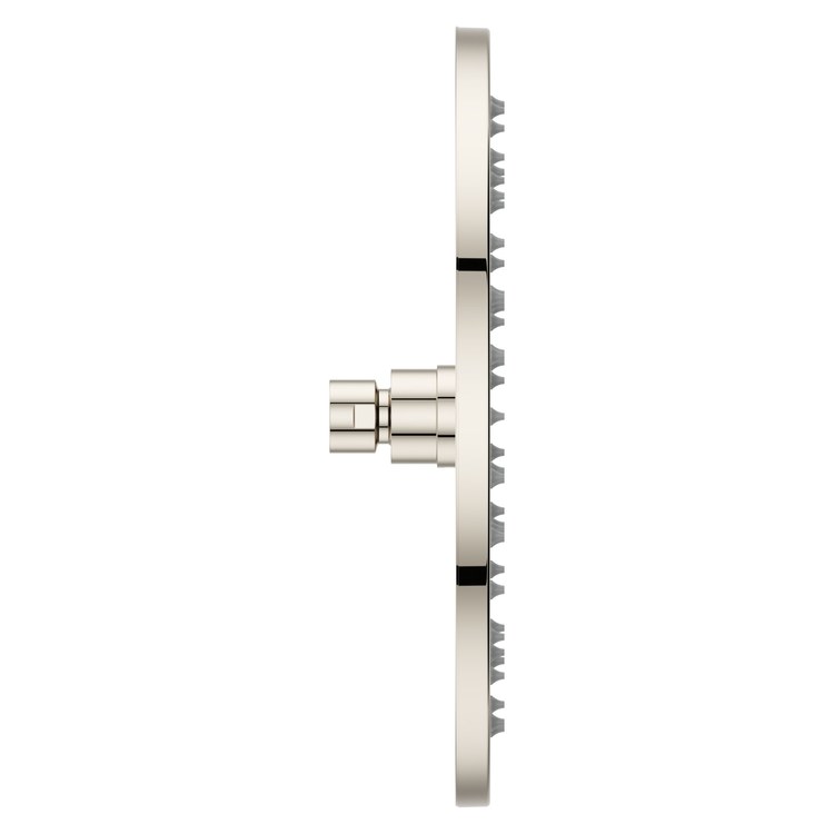 Showerhead 1 Functions Modern Raincan Polished Nickel 10 Inch 1.75 Gallons per Minute Round Ceiling/Wall for 1/2 IN Straight Shower Arm - Image 2