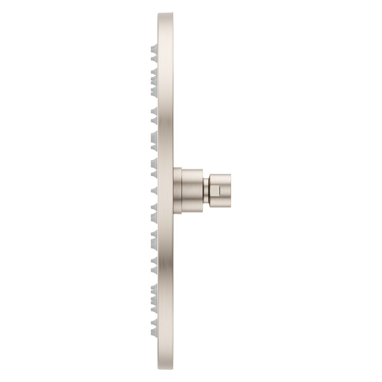 Showerhead 1 Functions Modern Raincan Brushed Nickel 10 Inch 1.75 Gallons per Minute Round Ceiling/Wall for 1/2 IN Straight Shower Arm - Image 3
