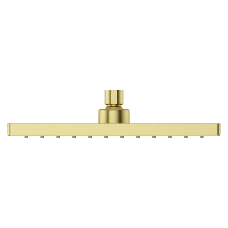 Showerhead 1 Functions Modern Raincan Brushed Gold 10 Inch 1.75 Gallons per Minute Square Ceiling/Wall for 1/2 IN Straight Shower Arm - Image 2