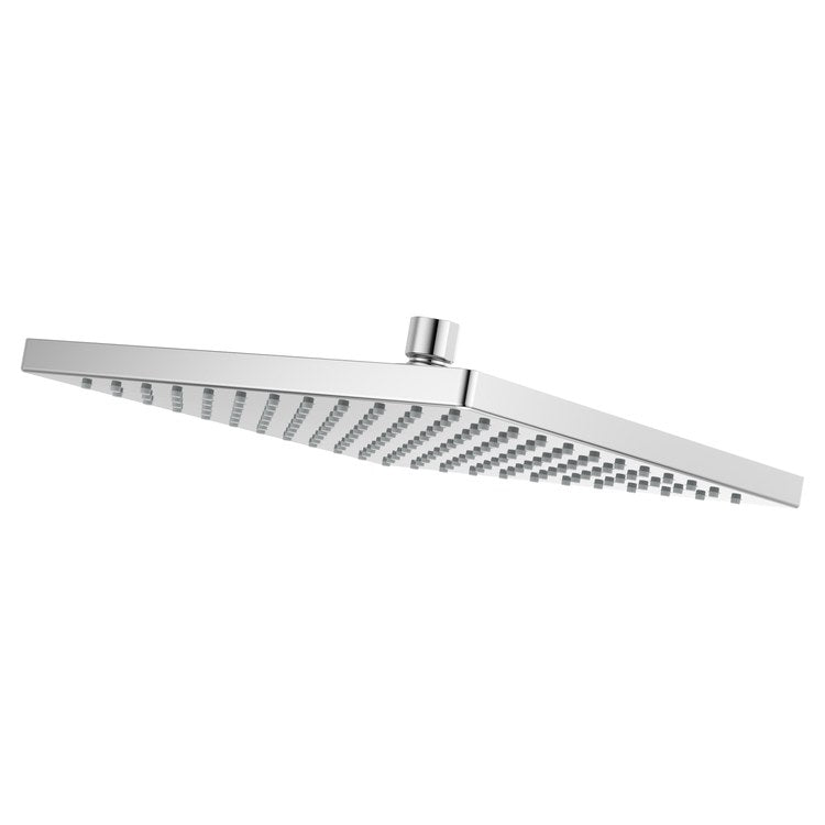Showerhead 1 Functions Modern Raincan Polished Chrome 10 Inch 1.75 Gallons per Minute Square Ceiling/Wall for 1/2 IN Straight Shower Arm - Image 1