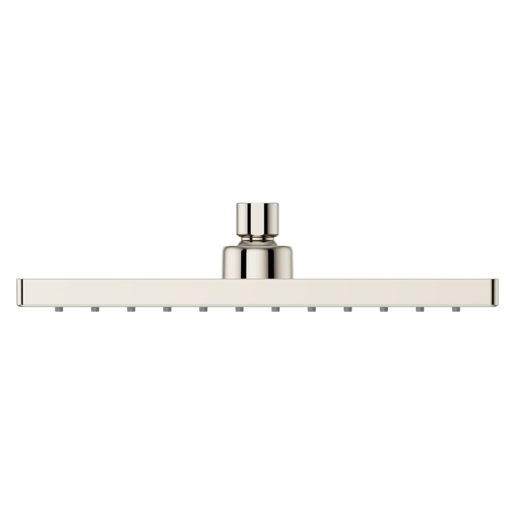 Showerhead 1 Functions Modern Raincan Polished Nickel 10 Inch 1.75 Gallons per Minute Square Ceiling/Wall for 1/2 IN Straight Shower Arm - Image 2