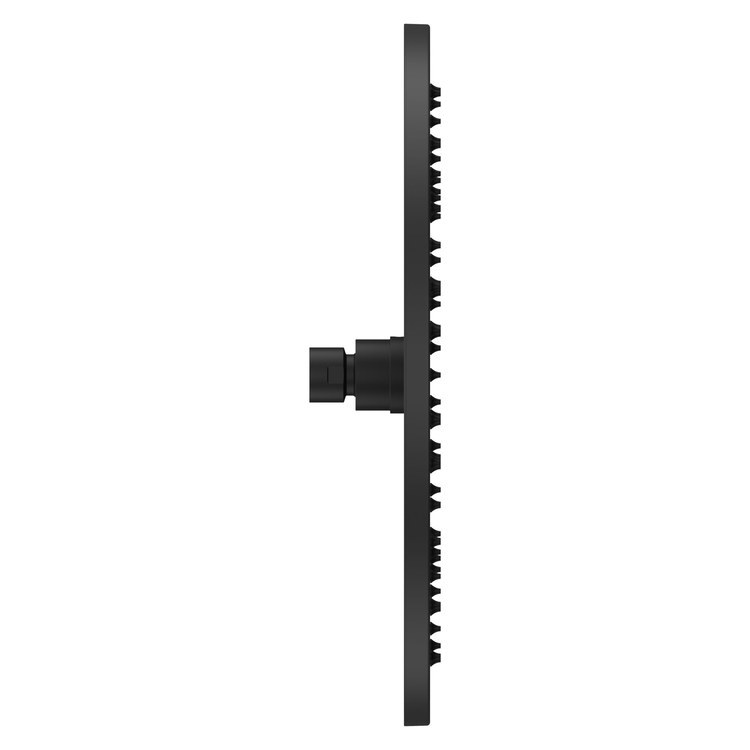 Showerhead 1 Functions Modern Raincan Matte Black 12 Inch 1.75 Gallons per Minute Round Ceiling/Wall for 1/2 IN Straight Shower Arm - Image 2