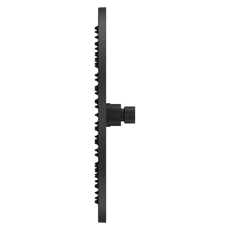 Showerhead 1 Functions Modern Raincan Matte Black 12 Inch 1.75 Gallons per Minute Round Ceiling/Wall for 1/2 IN Straight Shower Arm - Image 3