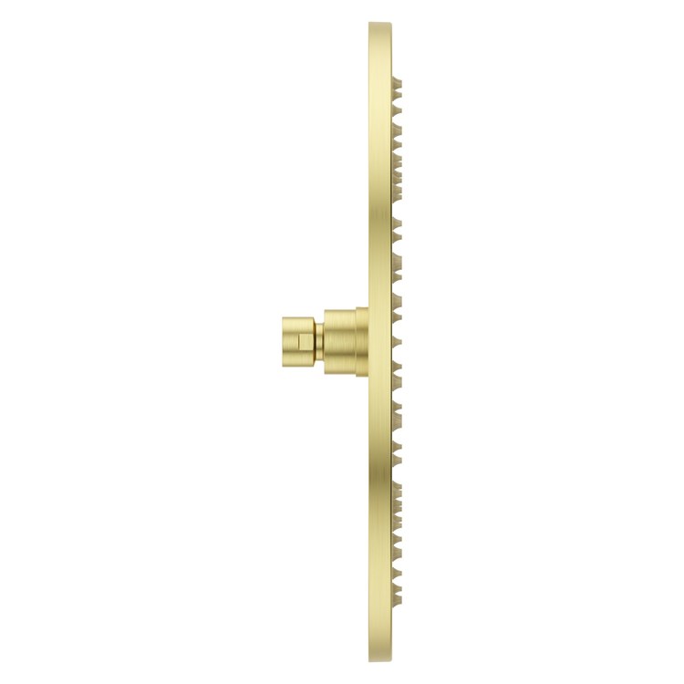 Showerhead 1 Functions Modern Raincan Brushed Gold 12 Inch 1.75 Gallons per Minute Round Ceiling/Wall for 1/2 IN Straight Shower Arm - Image 2