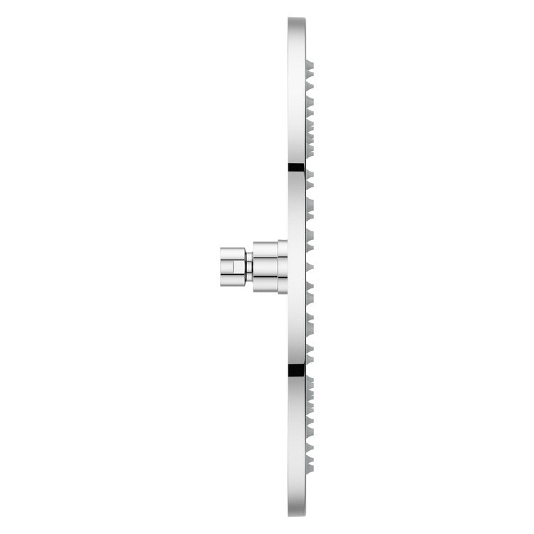 Showerhead 1 Functions Modern Raincan Polished Chrome 12 Inch 1.75 Gallons per Minute Round Ceiling/Wall for 1/2 IN Straight Shower Arm - Image 2
