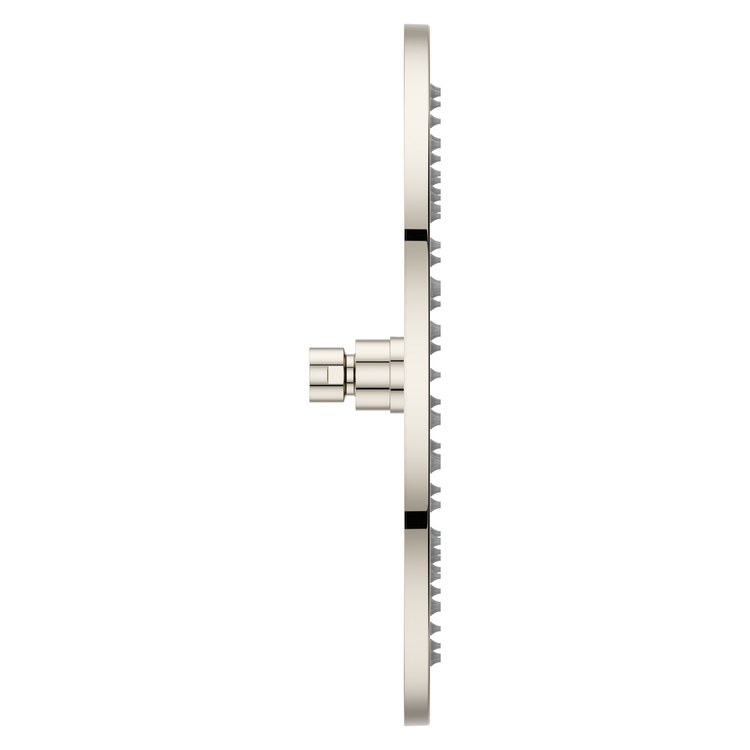 Showerhead 1 Functions Modern Raincan Polished Nickel 12 Inch 1.75 Gallons per Minute Round Ceiling/Wall for 1/2 IN Straight Shower Arm - Image 2