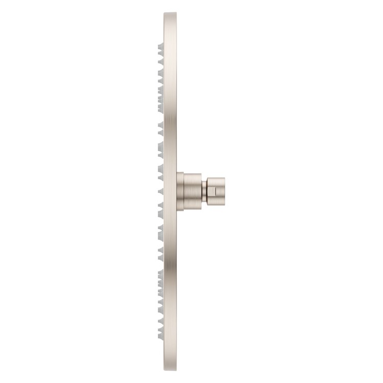 Showerhead 1 Functions Modern Raincan Brushed Nickel 12 Inch 1.75 Gallons per Minute Round Ceiling/Wall for 1/2 IN Straight Shower Arm - Image 3