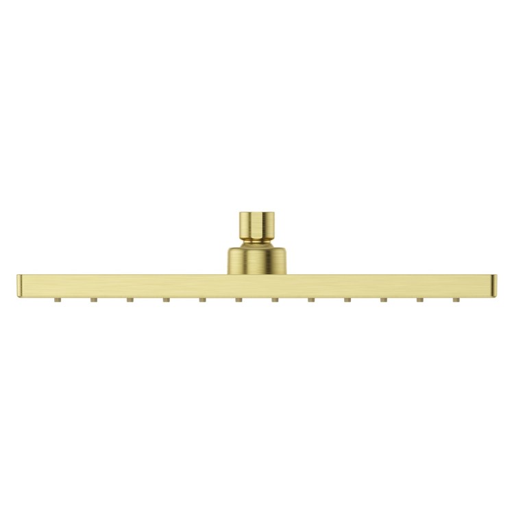 Showerhead 1 Functions Modern Raincan Brushed Gold 12 Inch 1.75 Gallons per Minute Square Ceiling/Wall for 1/2 IN Straight Shower Arm - Image 2