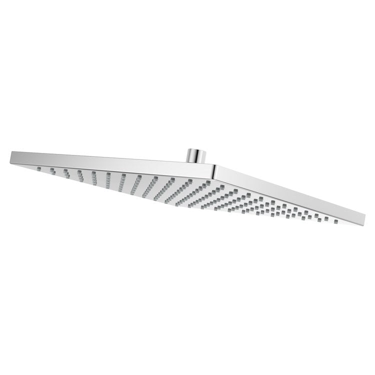 Showerhead 1 Functions Modern Raincan Polished Chrome 12 Inch 1.75 Gallons per Minute Square Ceiling/Wall for 1/2 IN Straight Shower Arm - Image 1