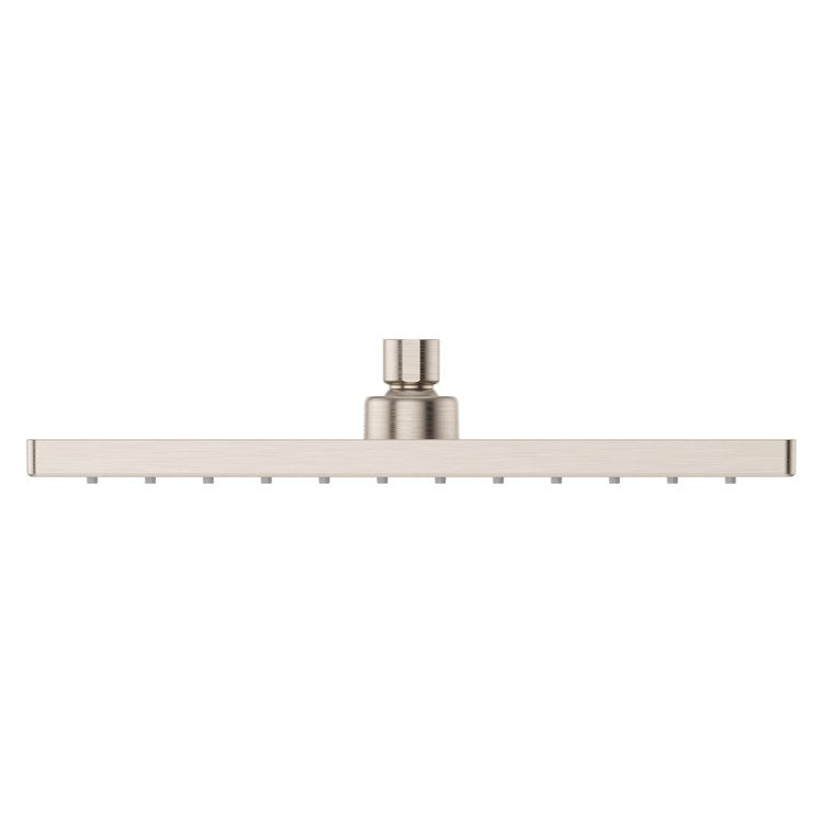 Showerhead 1 Functions Modern Raincan Brushed Nickel 12 Inch 1.75 Gallons per Minute Square Ceiling/Wall for 1/2 IN Straight Shower Arm - Image 2