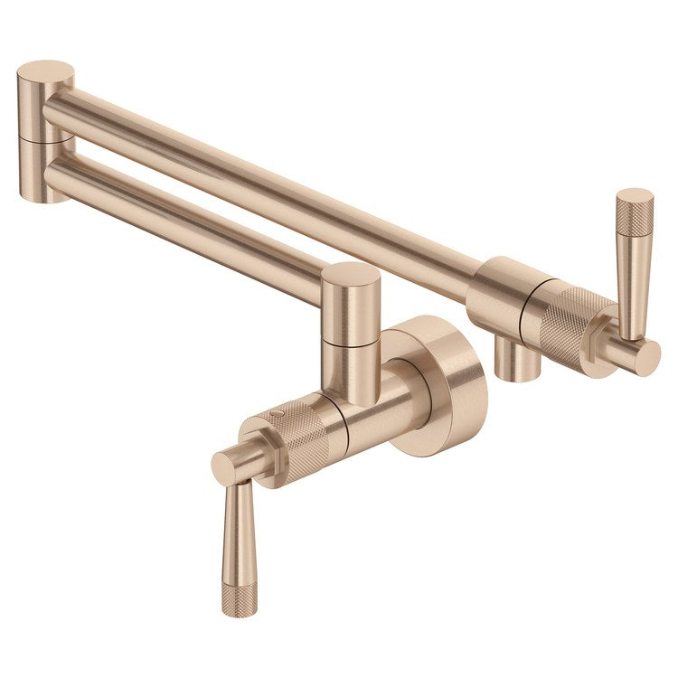 Pot Filler Graceline 2 Lever cUPC ADA Vintage Gold 1 Hole 5.5 Gallons per Minute - Image 1