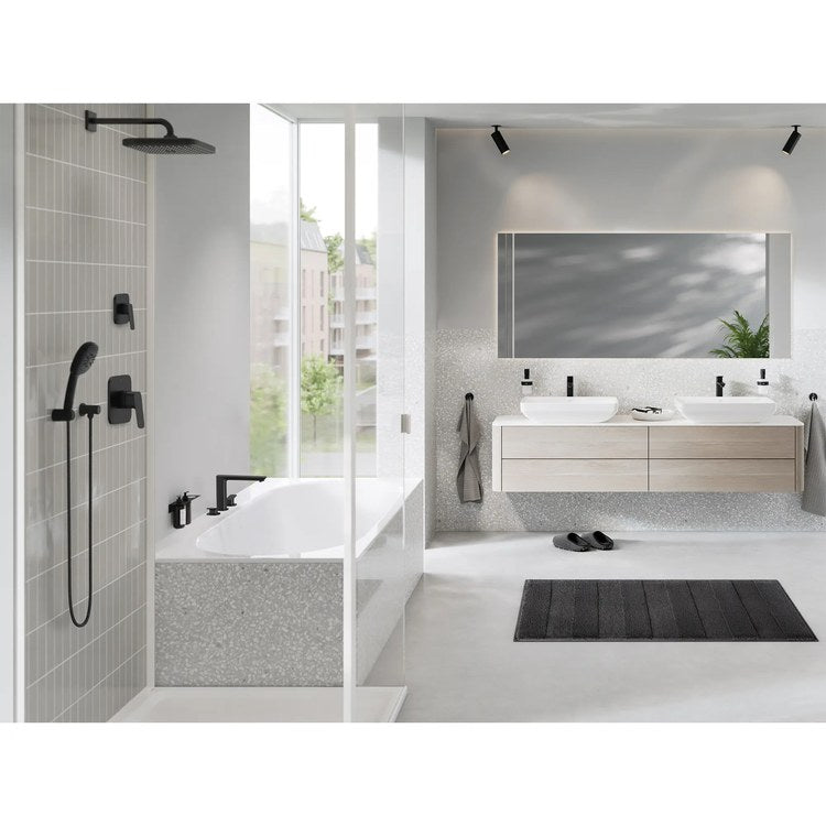 Diverter Trim Cubeo Square 2 Functions Matte Black 1 Lever cUPC ADA - Image 3