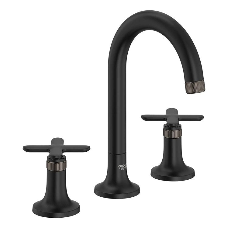 Handle Kit Listra Metal 2 Cross Matte Black for Listra 8 Inch Widespread Faucet 106221 and Wall-Mount Faucet 106216 - Image 2