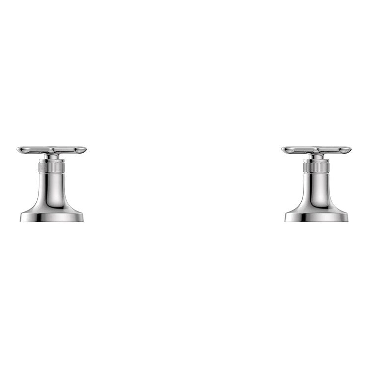Handle Kit Listra Metal 2 Cross StarLight Chrome for Roman Tub Filler 106261 - Image 2