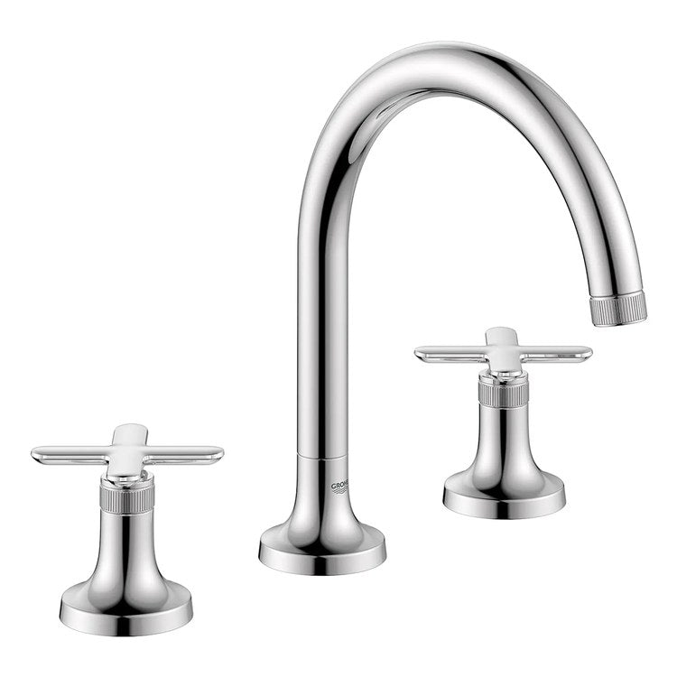 Handle Kit Listra Metal 2 Cross StarLight Chrome for Roman Tub Filler 106261 - Image 3