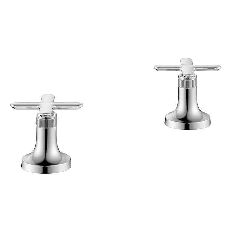 Handle Kit Listra Metal 2 Cross StarLight Chrome for Roman Tub Filler 106261