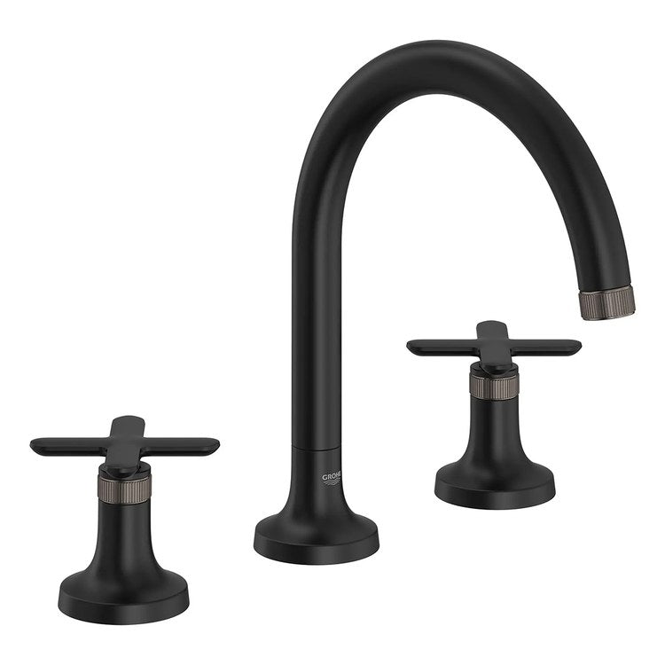 Handle Kit Listra Metal 2 Cross Matte Black for Roman Tub Filler 106261 - Image 3