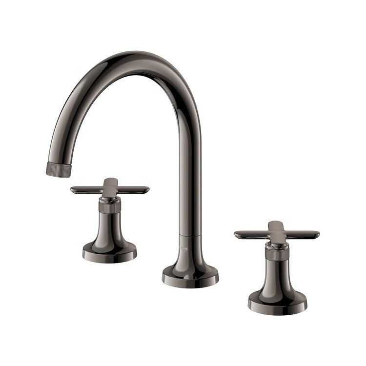 Handle Kit Listra Metal 2 Cross Hard Graphite for Roman Tub Filler 106261 - Image 3