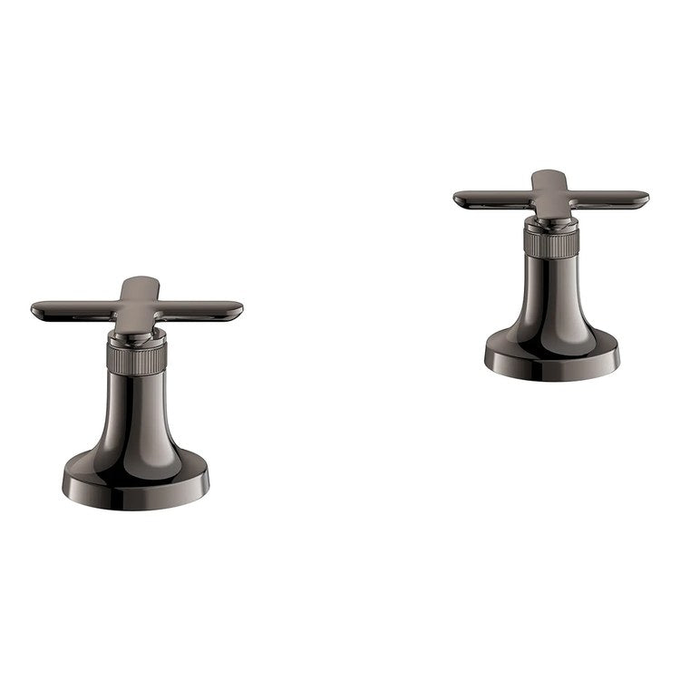 Handle Kit Listra Metal 2 Cross Hard Graphite for Roman Tub Filler 106261