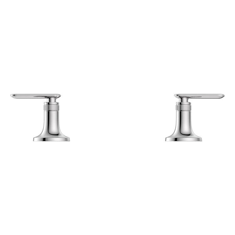 Handle Kit Listra Metal 2 Lever StarLight Chrome ADA for Widespread Faucet 106221 and Wall Mount Faucet 106216 - Image 2